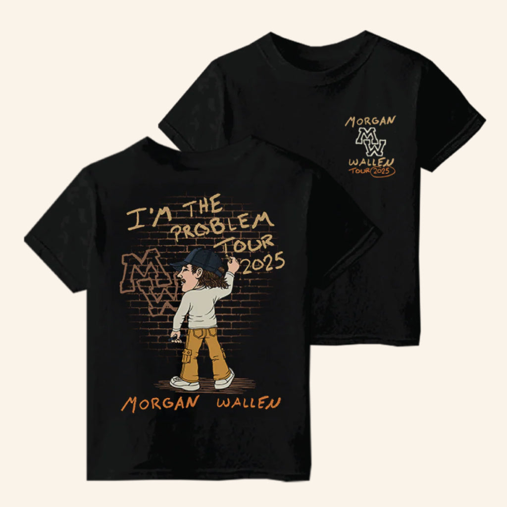 Morgan Wallen Merch Iï¿½m The Problem Tour T-Shirt Music Lover Gifts For Him - Lily Birch Market