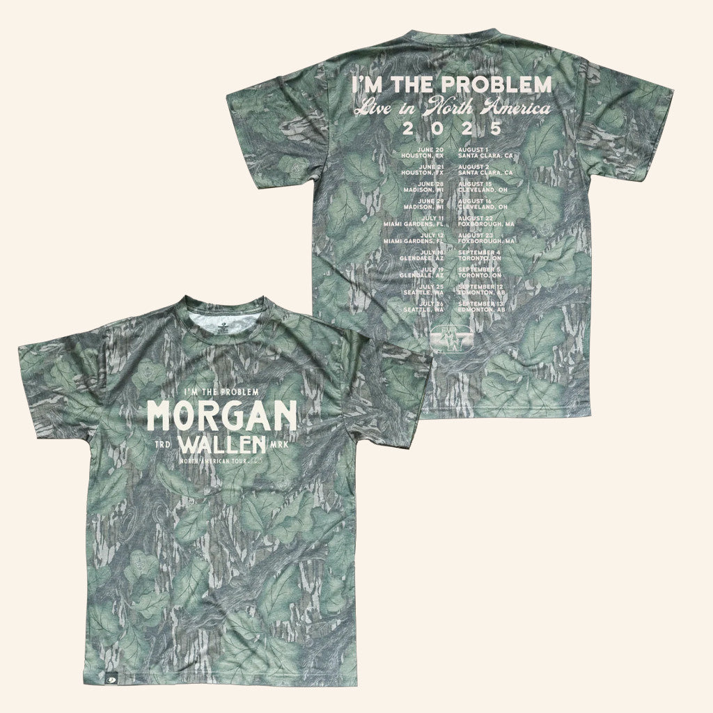 Morgan Wallen Merch I'm The Problem Tour Camo T-Shirt Christmas Presents For Music Lovers - Lily Birch Market