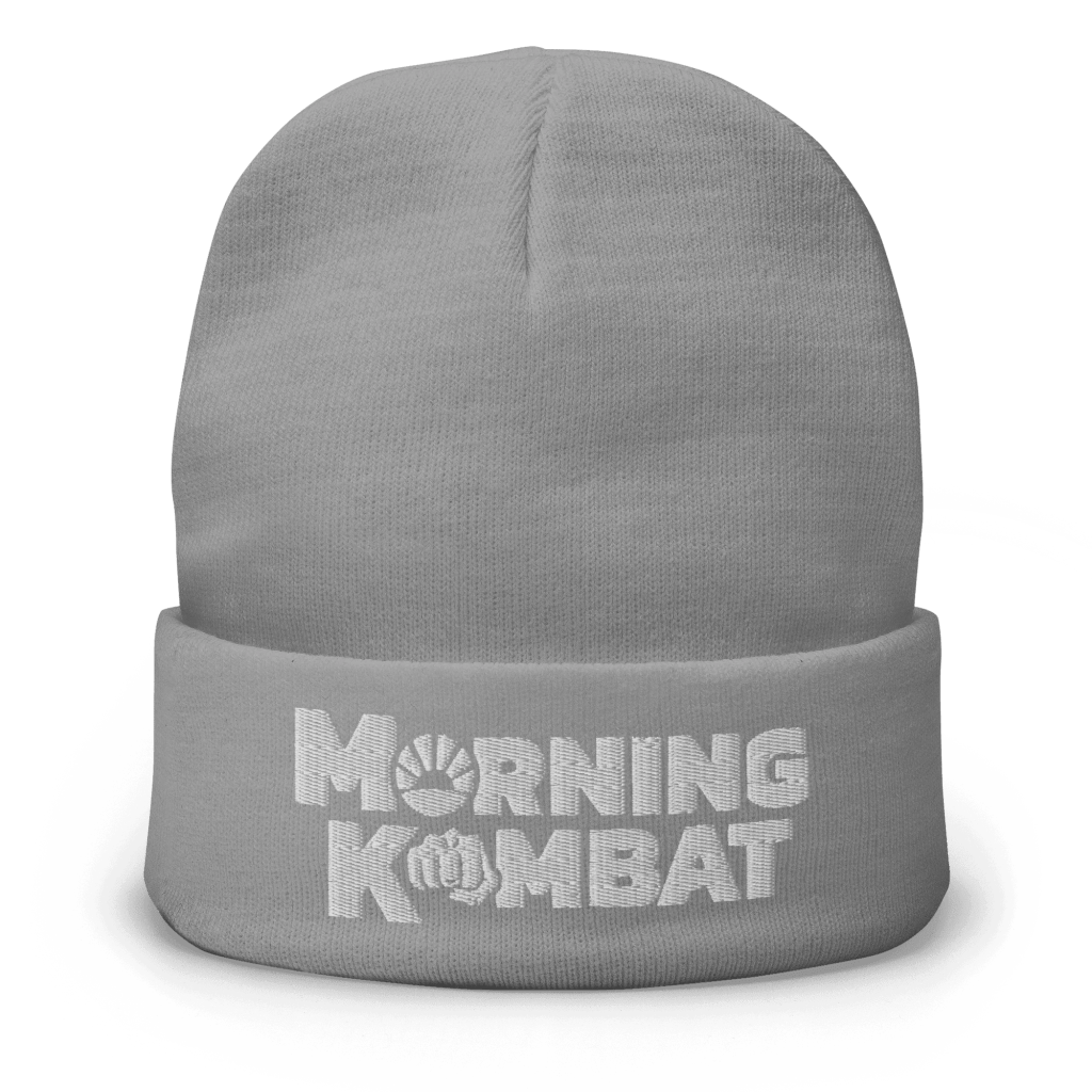 Morning Kombat Merch Morning Kombat Beanie Father In Law Gifts Dad's Day - Lilybirchmarket