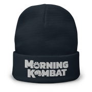Morning Kombat Merch Morning Kombat Navy Beanie Top Father's Day Gifts - Lilybirchmarket