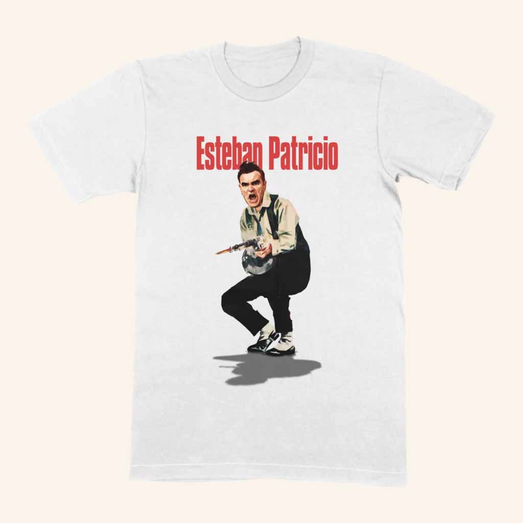Morrissey Merch Esteban Patricio White Shirt Unique Gifts For Music Lovers - Lily Birch Market