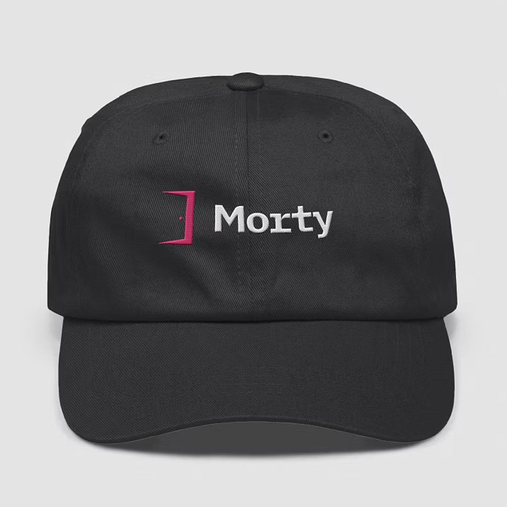 Morty Merch Morty Embroidered Black Hat Gifts For Sister - Lilybirchmarket