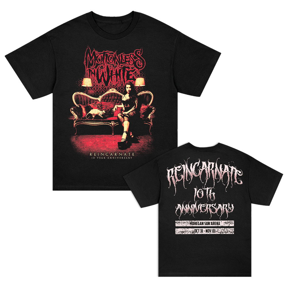 Motionless In White Merch Motionless In White Reincarnate 10 Year Anniversary T-Shirt For Fan - Lily Birch Market