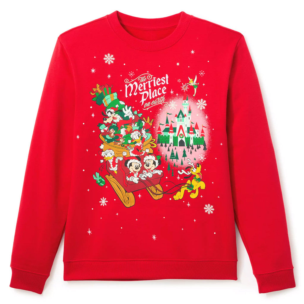 Mouse And Friends The Merriest Place On Earth Sweatshirt Gifts For Besties - Lilybirchmarket