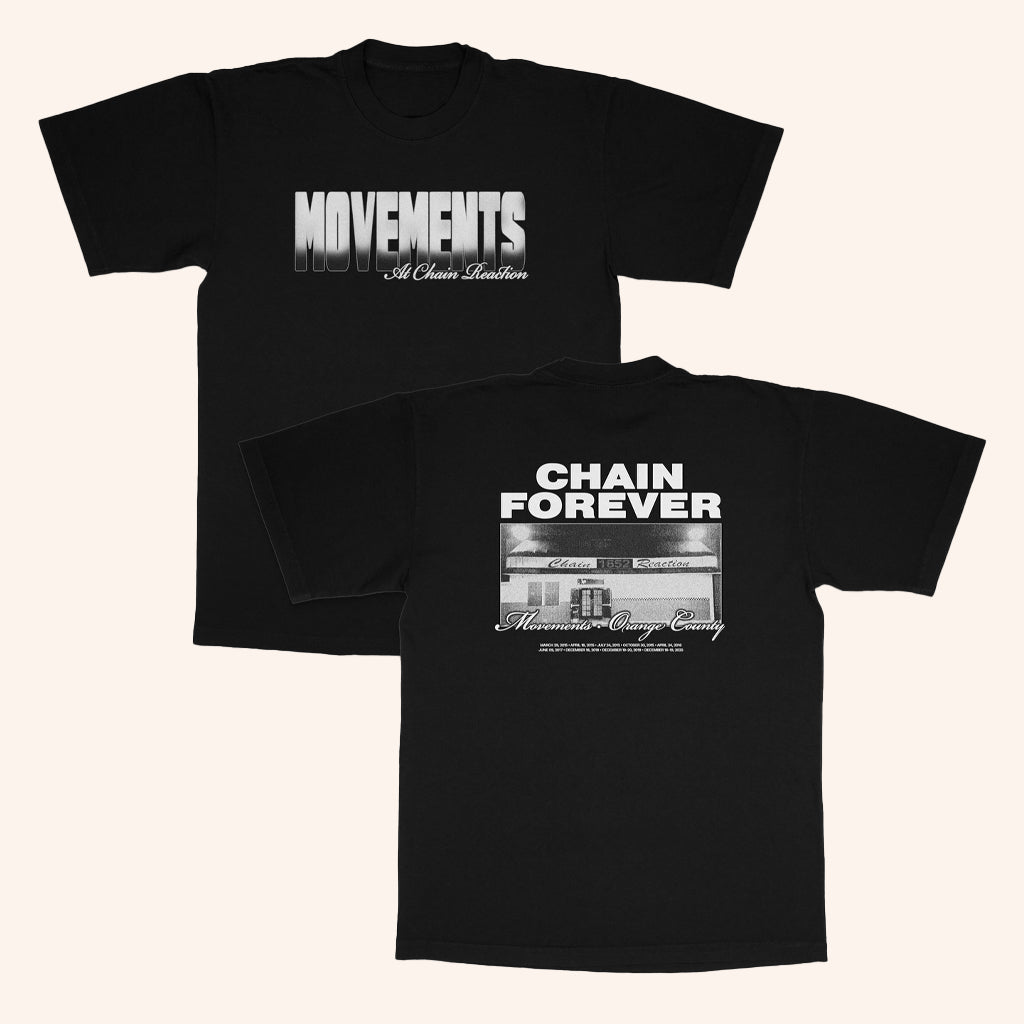 Movement Merch Chain Forever T-Shirt Black Gifts For Friends - Lily Birch Market