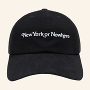 MSG Merch Nyon X Knicks Black Hat New York Or Nowhere Embroidered Hat Dad Gifts - Lilybirchmarket