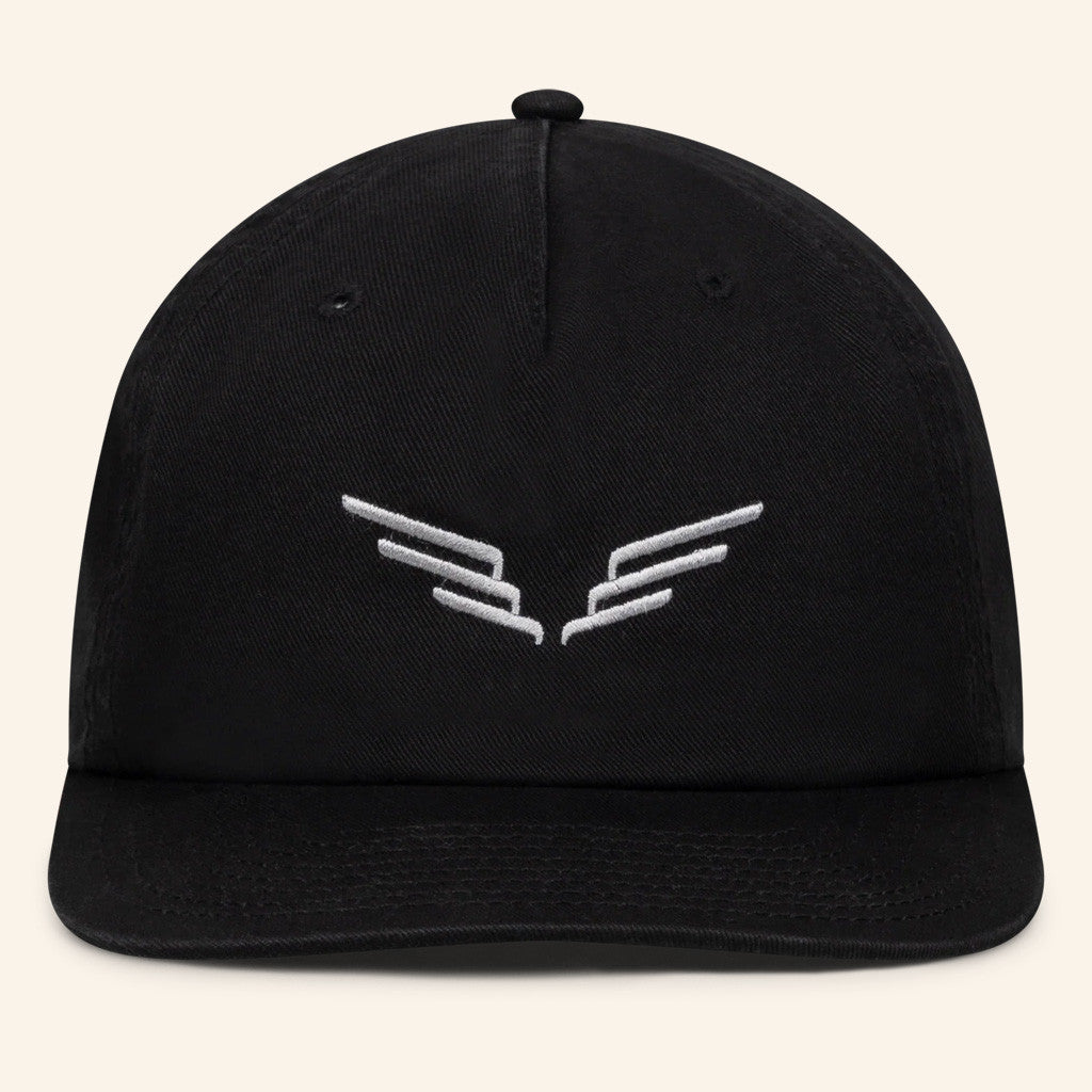 Mumford And Sons Merch Black Embroidered Wings Hat Christmas Gifts For Rock Fans - Lilybirchmarket