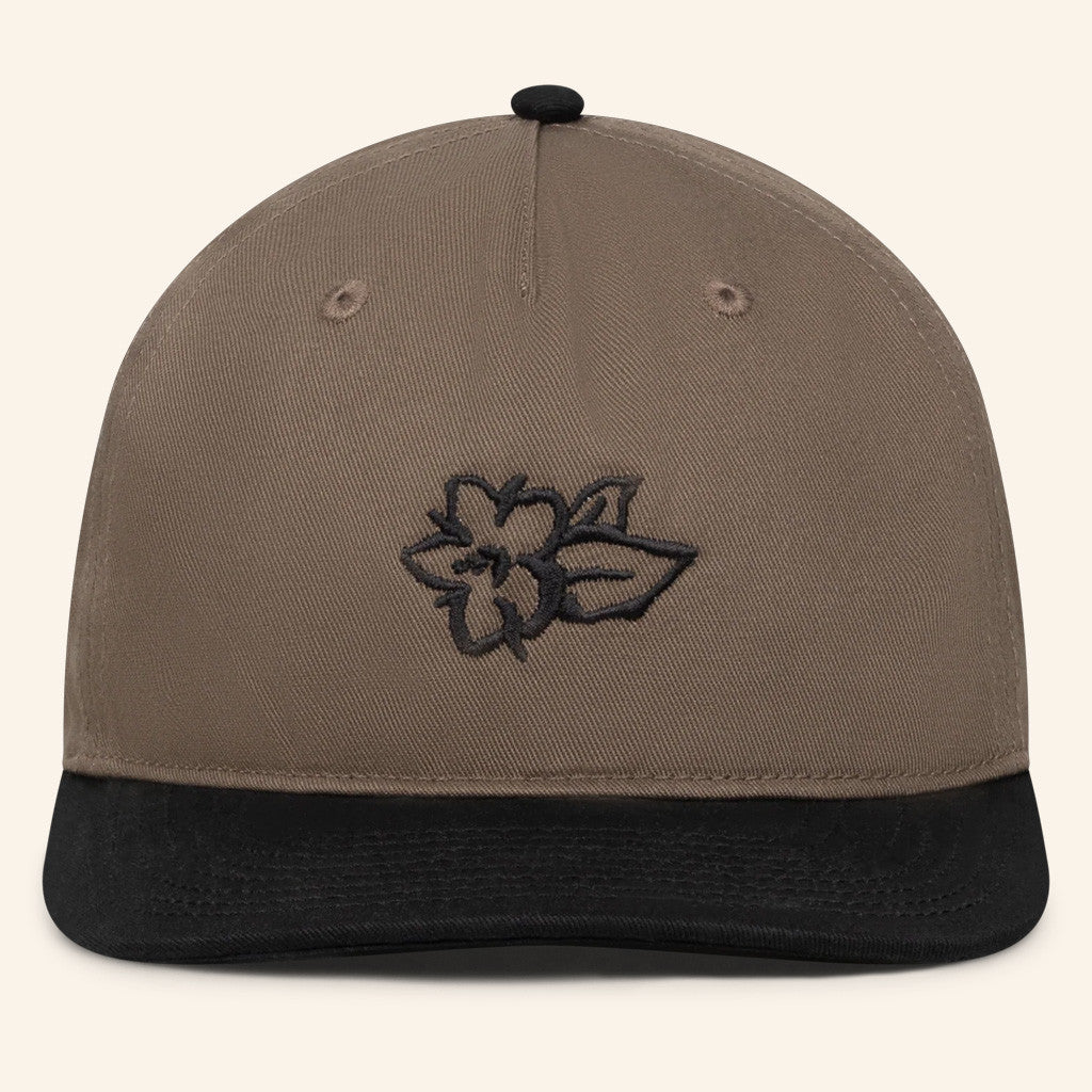 Mumford And Sons Merch Brown Embroidered Flower Snapback Hat Christmas Gifts For Her - Lilybirchmarket