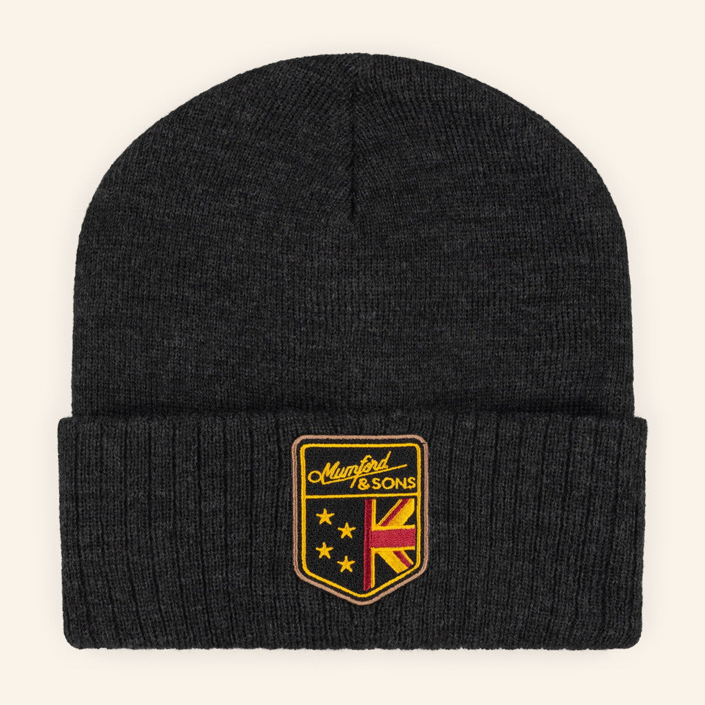Mumford And Sons Merch Dark Grey Arms Logo Beanie Christmas Gifts For Husband - Lilybirchmarket