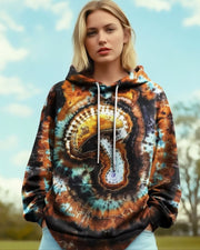 Mushroom Tie Dye Hoodie A Whimsical Mushroom Hooded Sweatshirt Gifts Ideas For Wife - Lilybirchmarket