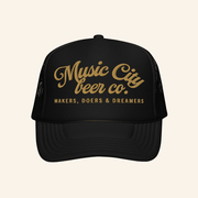 Music City Beer Merch Creators' Embroidered Trucker Hat Present For Husband - Lilybirchmarket