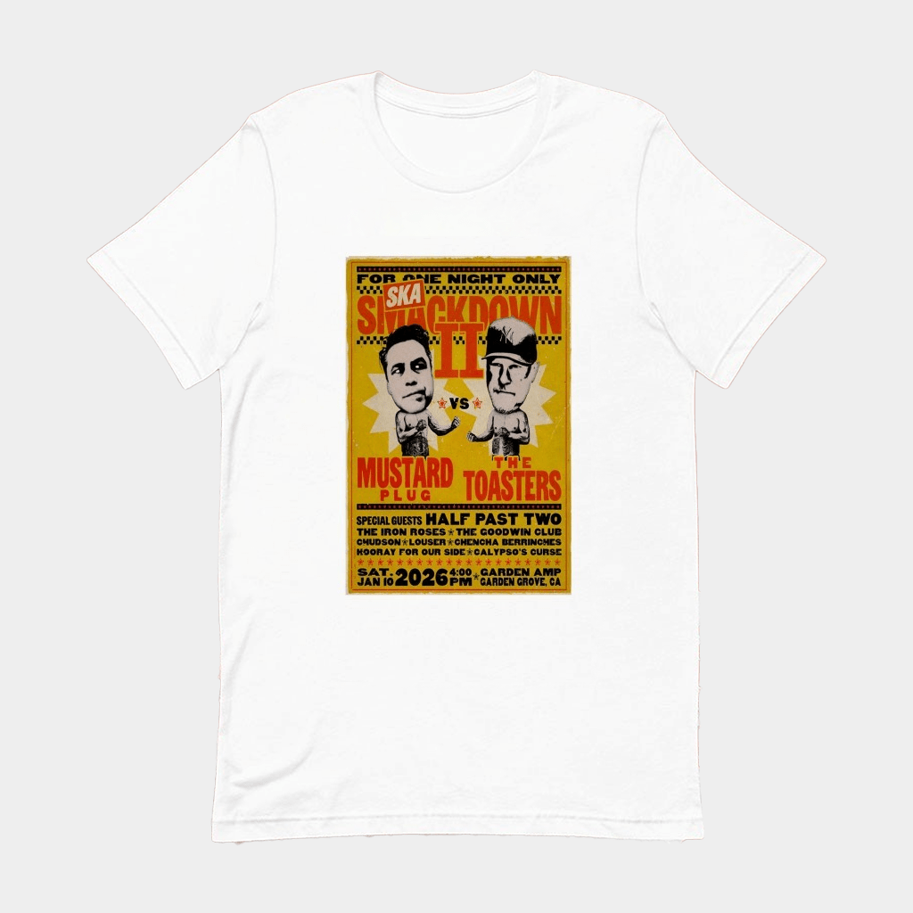 Mustard Plug And The Toasters Garden Amp In Garden Grove CA Jan 10 2026 T-shirt Fan Merch - Lily Birch Market