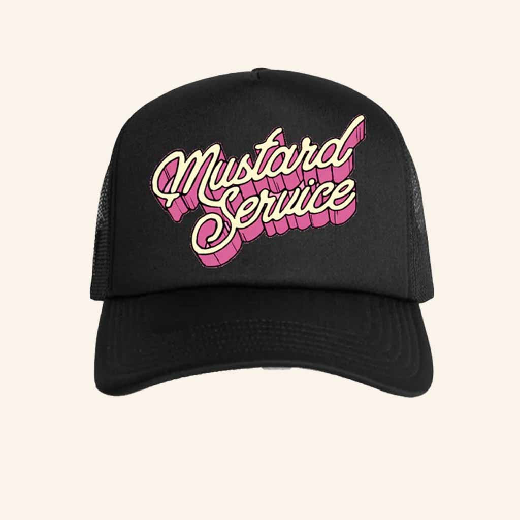 Mustard Service Merch Mustard Service Logo Trucker Hat Best Gifts For Rock Band Lovers - Lilybirchmarket