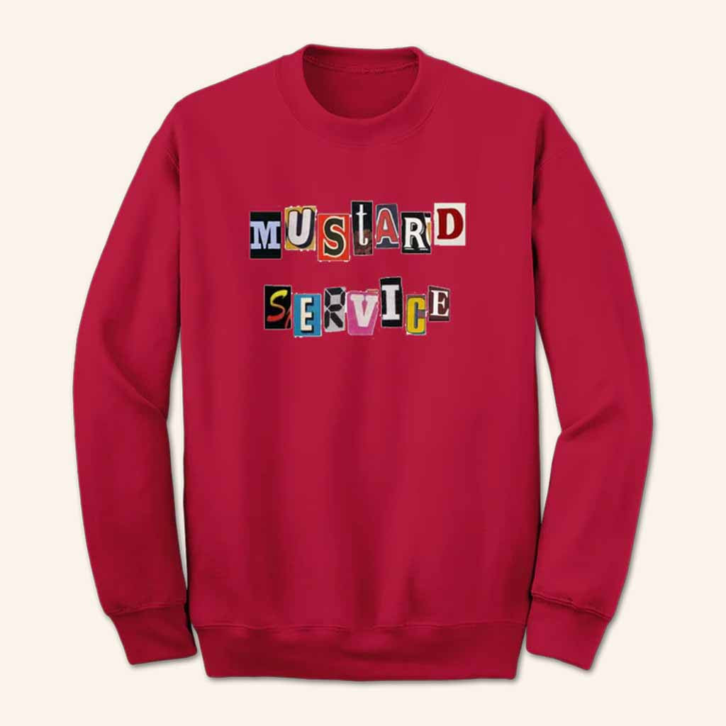 Mustard Service Merch Mustard Service Ransom Sweatshirt Music Gift Ideas For Guys - Lilybirchmarket