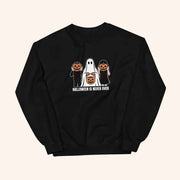 MWMH Merch Jacko Trio Halloween I Never Over Sweatshirt Halloween Gift For Her - Lilybirchmarket