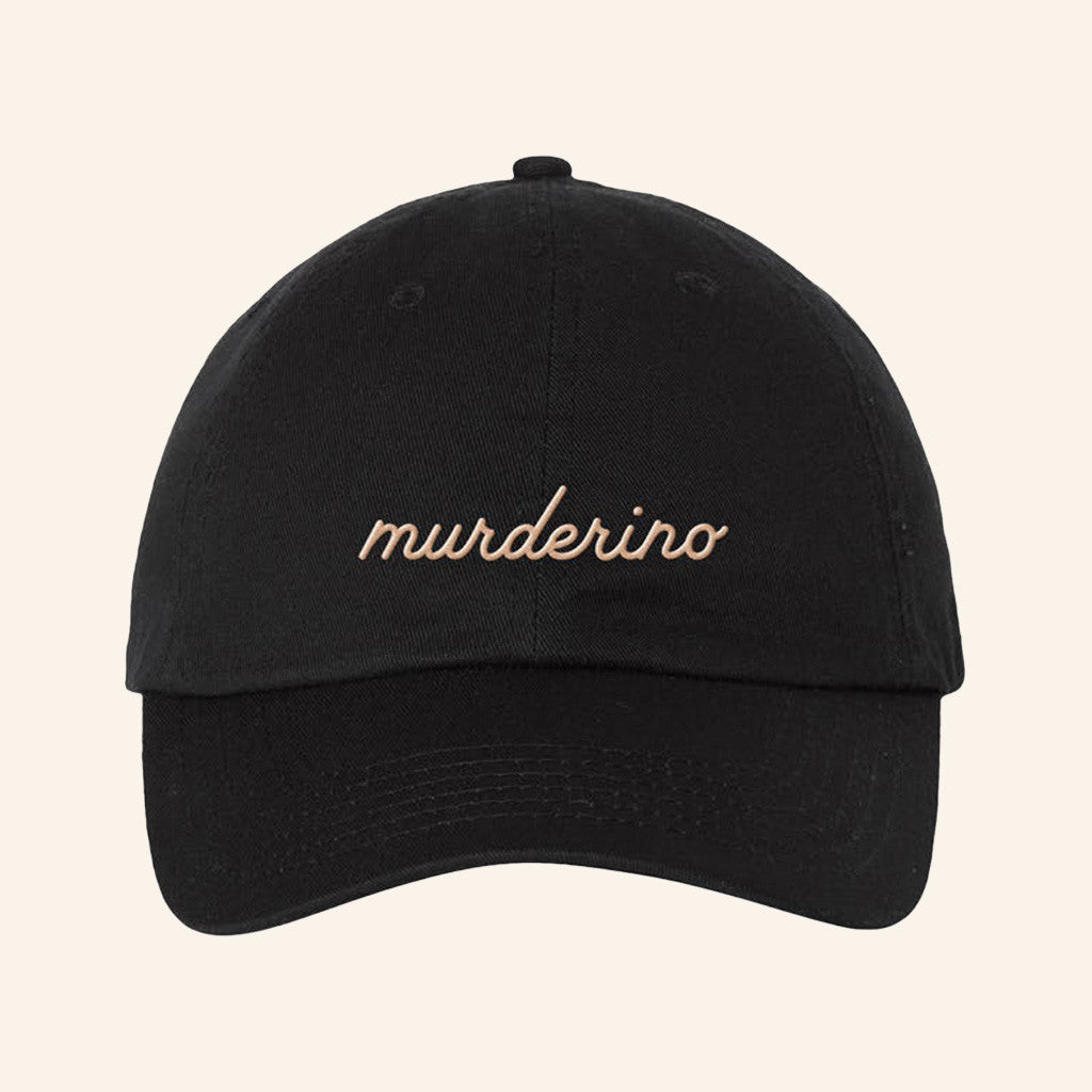 My Favorite Murder Merch Embroidered Murderino Script Hat Christmas Gift Ideas For Dad - Lilybirchmarket