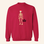 My Favorite Murder Merch Skeleton Santa Sweatshirt Christmas Gifts For Boyfriend - Lilybirchmarket