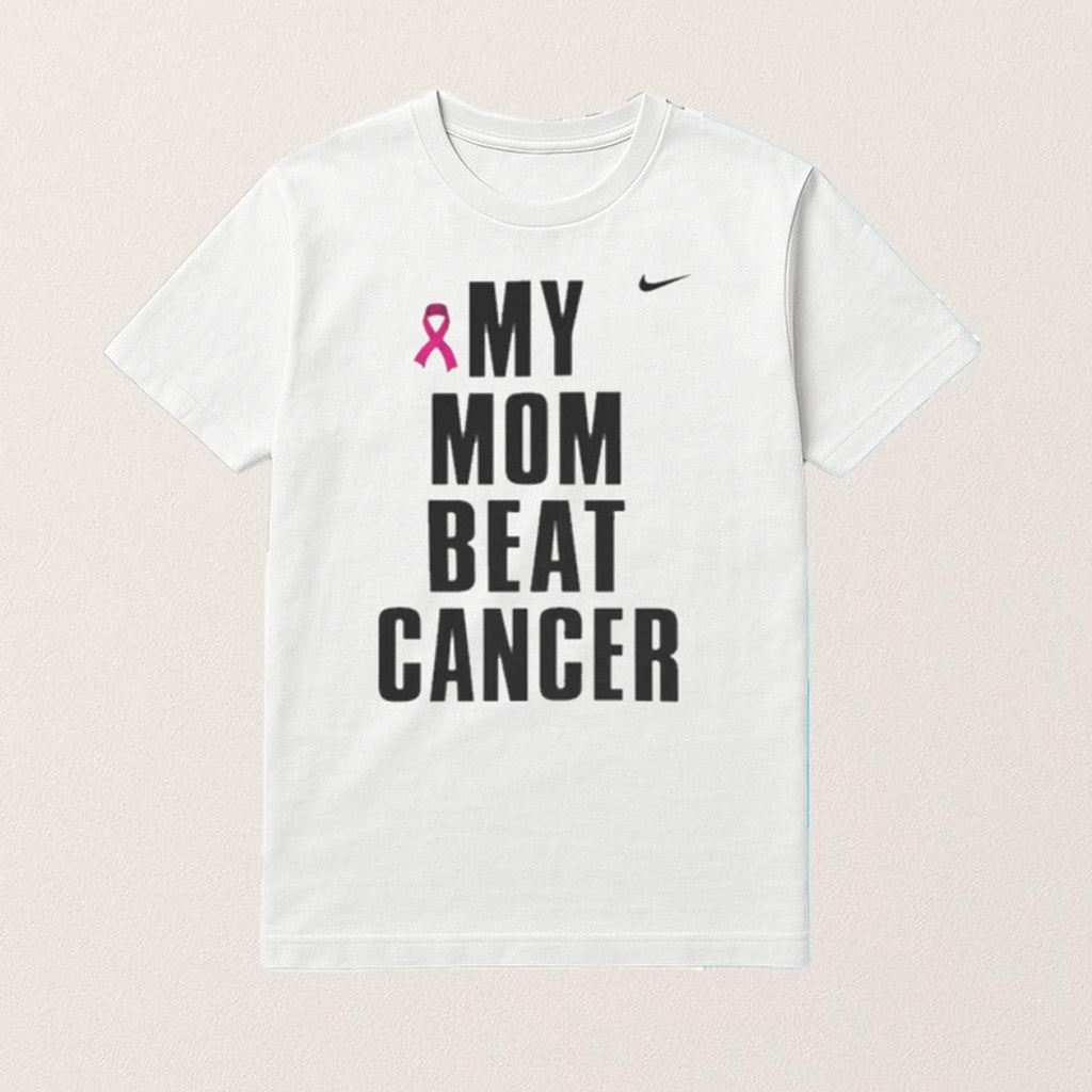 My Mom Beat Cancer Shirt Breast Cancer Awareness Apparel Gift Ideas For Cancer Survivors - Lily Birch Market