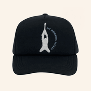 My Morning Jacket Merch Flying V Man Trucker Hat Embroidered Gifts For Husband - Lilybirchmarket