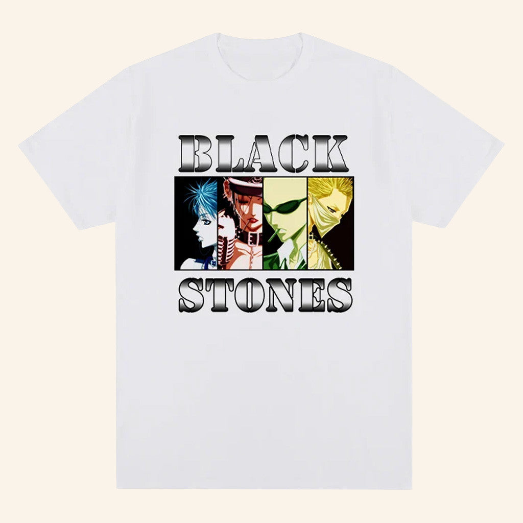 Nana Anime Merch Black Stones Members T-Shirt Good Gifts For Anime Lovers - Lily Birch Market