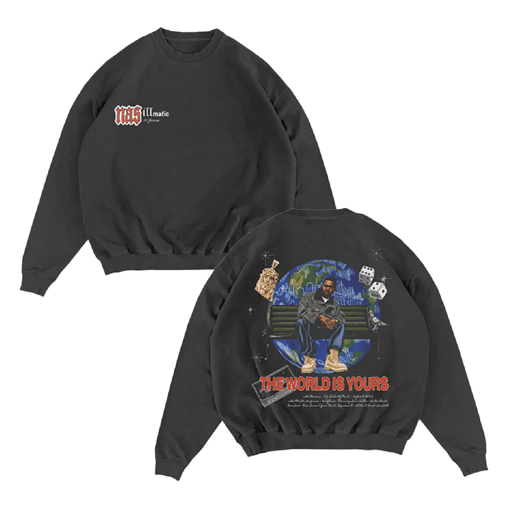 Nas Irjones Merch 30 Years Of Illmatic Off Black Sweatshirt Father's Day Gifts For Husband - Lilybirchmarket