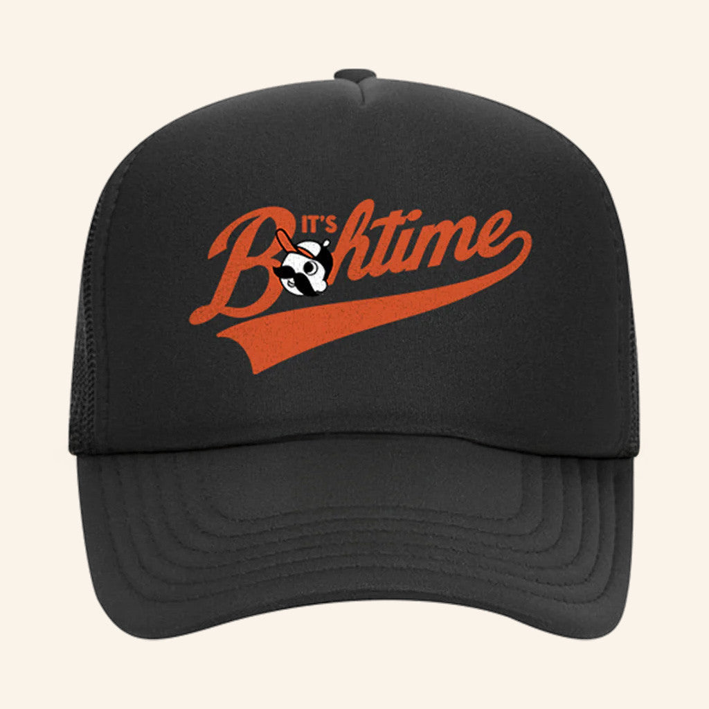 National Bohemian Merch Bohtime Black Trucker Hat Best Gifts For Husband - Lilybirchmarket
