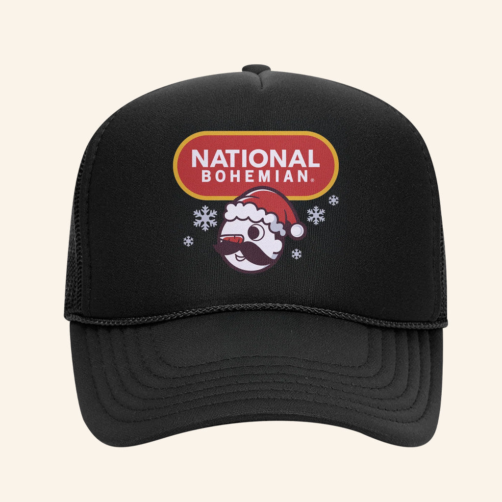 National Bohemian Merch Frosty Boh Black Trucker Hat Birthday Ideas For Boyfriend - Lilybirchmarket