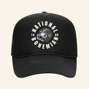 National Bohemian Merch Gridiron Classic Black Trucker Hat Good Gifts For Dad - Lilybirchmarket
