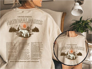 National Parks Crewneck Park Ranger Aesthetic Mountain SweatShirt Retro Environmental Camping Clothes Forestcore Granola Girl Indie Shirt Gifts For Him - Lilybirchmarket