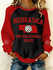 Nebraska Volleyball Sweatshirt Game Day Clothing Gifts For Volleyball Lovers - Lilybirchmarket