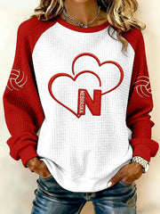 Nebraska Volleyball Sweatshirt Game Day Merch For Ladies Best Gifts For Volleyball Lovers - Lilybirchmarket