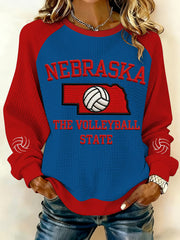 Nebraska Volleyball Sweatshirt Game Day Merch Gifts For Volleyball Fans - Lilybirchmarket