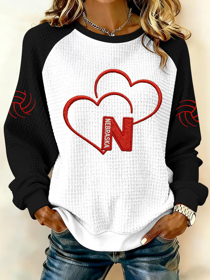 Nebraska Volleyball Sweatshirt Game Day Merch Women's Gifts For Volleyball Fans - Lilybirchmarket