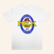 Neck Deep Merch Beer White T-Shirt Unique Gifts For Music Lovers - Lily Birch Market