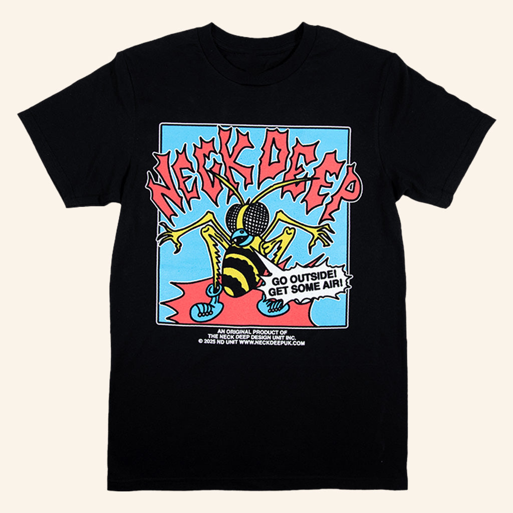 Neck Deep Merch Go Outside Black T-Shirt Neck Deep Shirt Presents For Music Lovers - Lily Birch Market