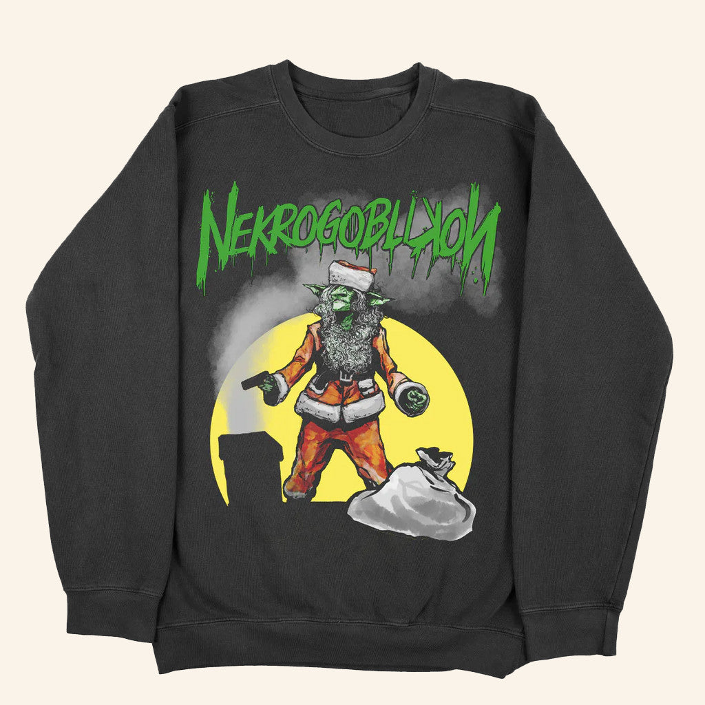 Nekrogoblikon Merch Santa Goblin Sweatshirt Christmas Gifts For Music Lovers - Lilybirchmarket