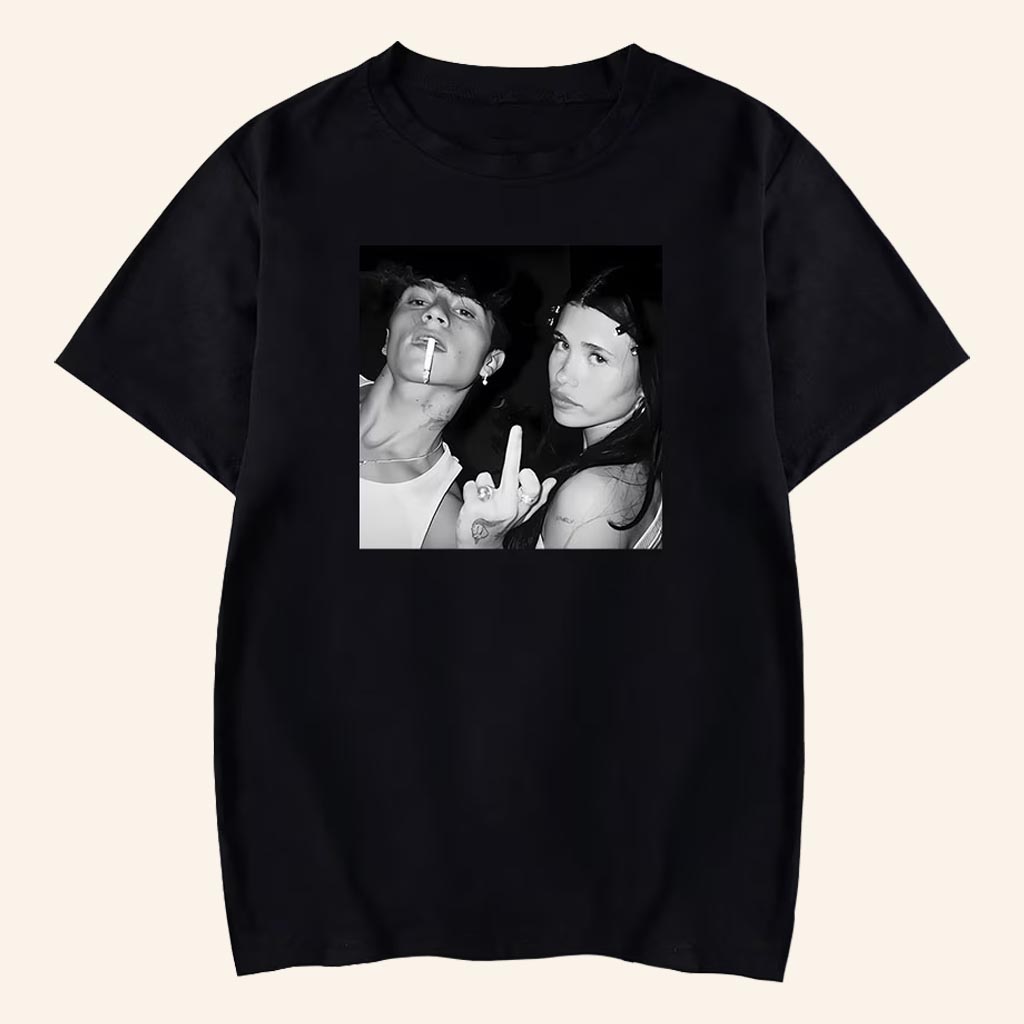 Nessa Barrett Merch Club Heaven T-Shirt Black Presents For Music Lovers - Lily Birch Market