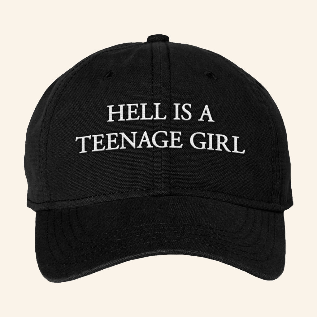 Nessa Barrett Merch Hell Is A Teenage Girl Dad Hat Embroidered NB Hat Gifts For Besties - Lilybirchmarket