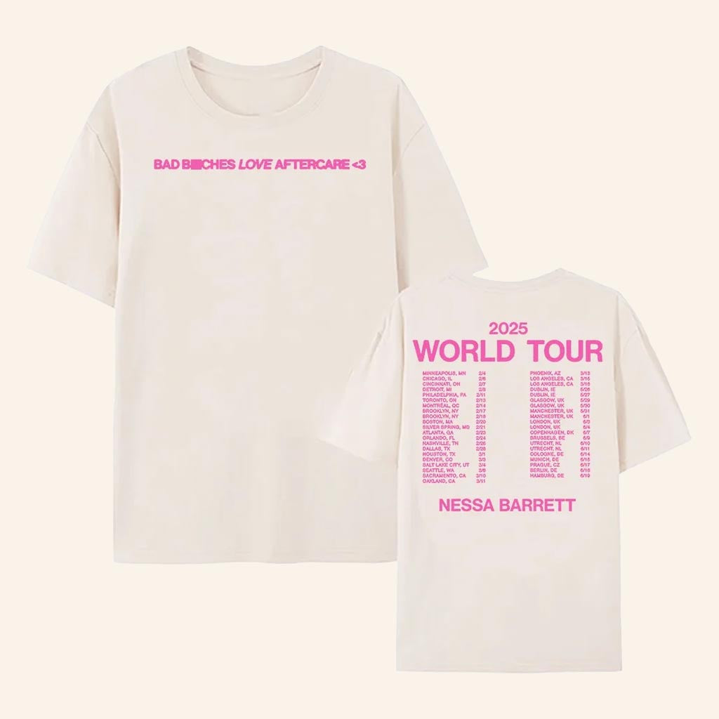 Nessa Barrett Merch Nessa Barrett 2025 World Tour T-Shirt Aftermath Album Shirt Gifts For Fans - Lily Birch Market