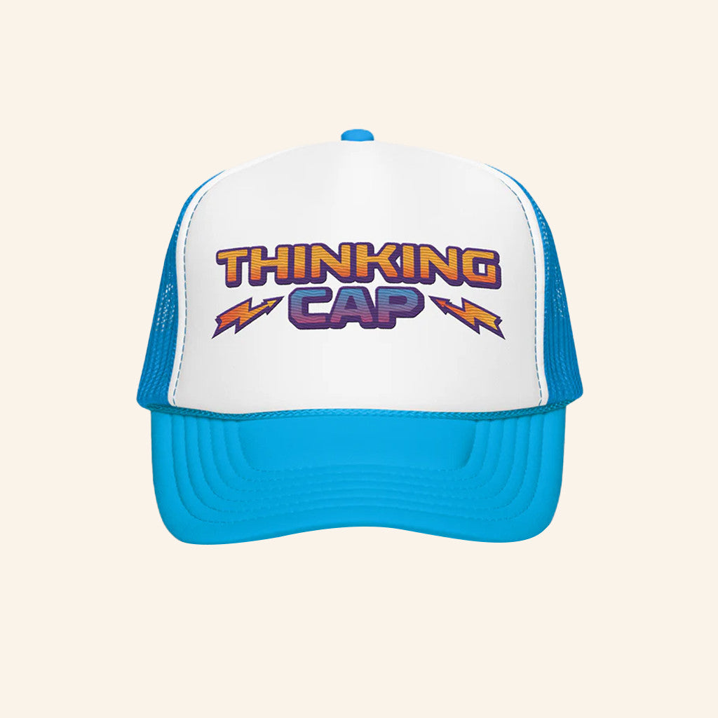 Netflix Merch Stranger Things Dustin's Thinking Trucker Hat Good Christmas Gifts For Boyfriend - Lilybirchmarket