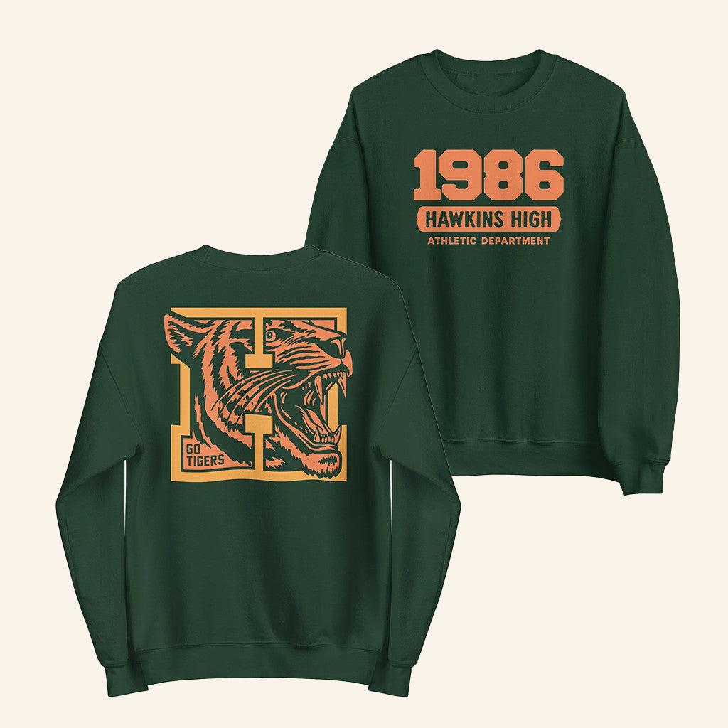 Netflix Merch Stranger Things Sweatshirt Hawkins High 1986 Crewneck Gifts For Friends - Lilybirchmarket