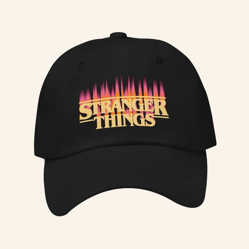 Netflix Store Merch Stranger Things Fire Logo Dad Hat - Lilybirchmarket