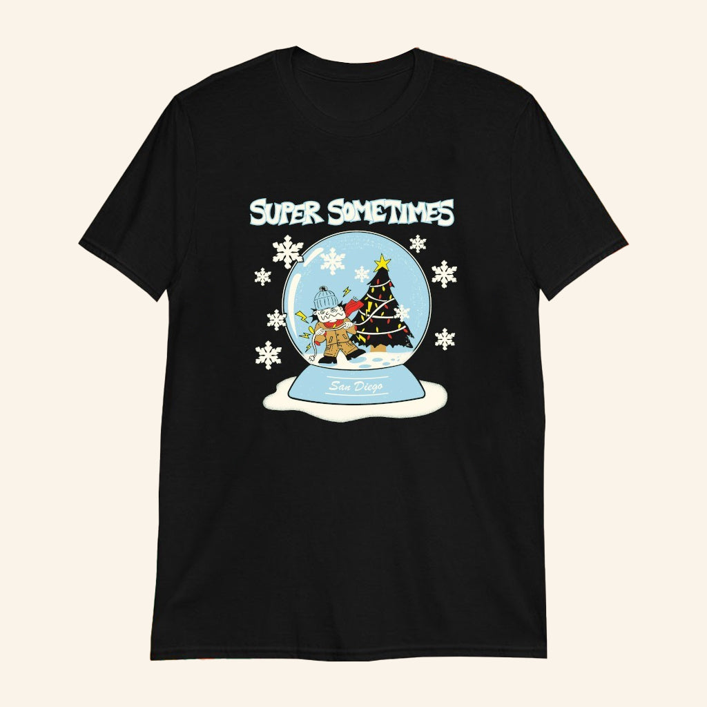 New Aesthetic Super Sometimes San Diego Snow Globe Christmas Holiday T-Shirt Gifts For Fans - Lily Birch Market