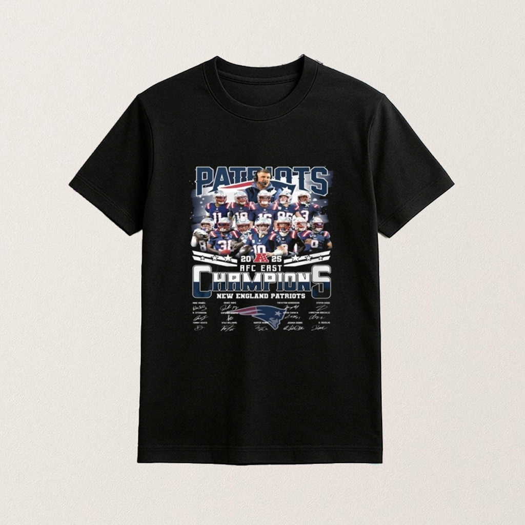 New England Football Merch 2025 AFC East Champions Shirt Fan Apparel Gifts For Brothers - Lily Birch Market