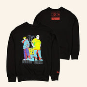 New Era Cap Merch Sakamoto Days Black Crewneck Sweatshirt Gifts For Friends - Lilybirchmarket