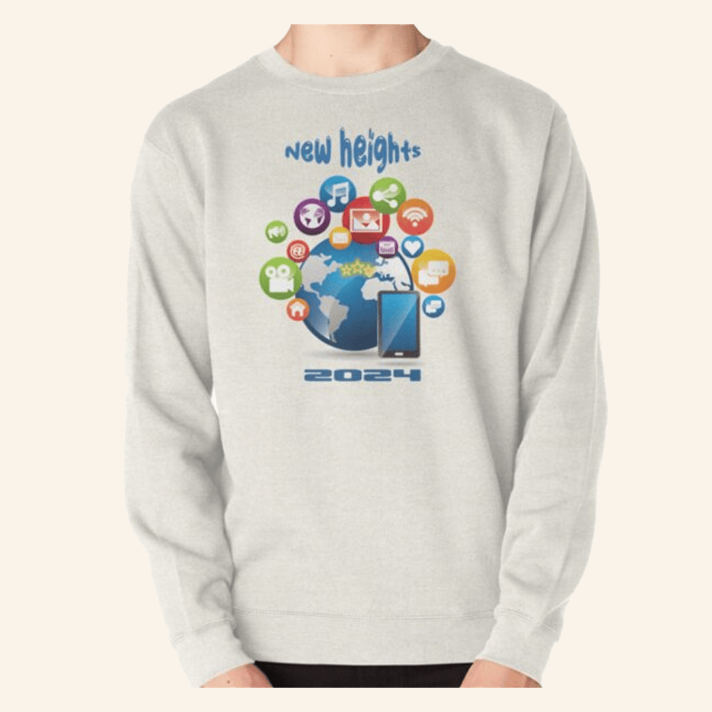 New Heights Merch New Heights Social Media 2024 Sweatshirt Gifts For Friends - Lilybirchmarket