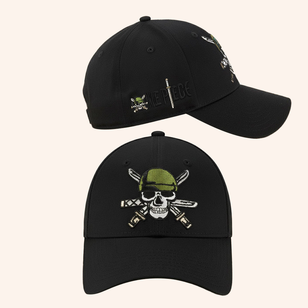 New One Piece Roronoa Zoro Skull Logo Hat Embroidered Gifts For Boyfriend - Lilybirchmarket
