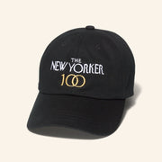 New Yorker Merch The 100Th Anniversary In Black Hat Embroidered Gifts For Dudes - Lilybirchmarket