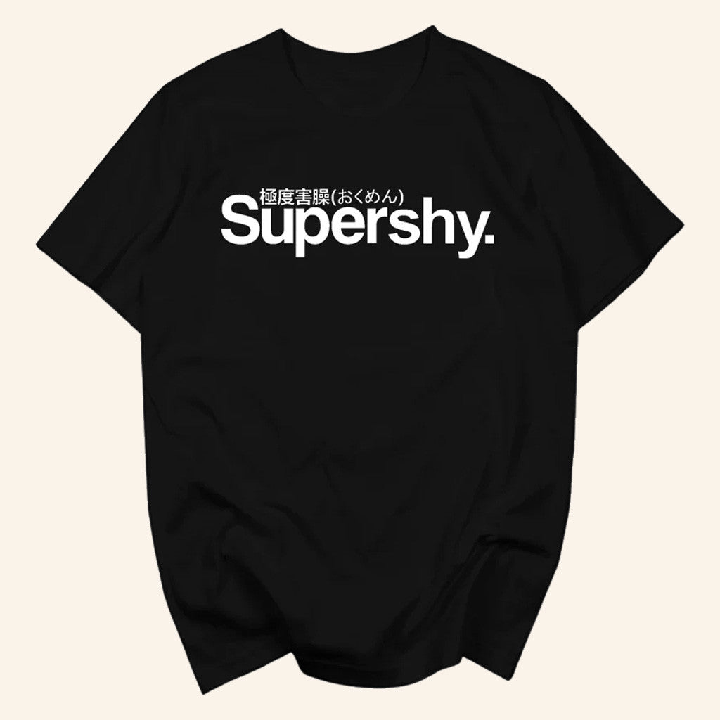 NewJeans Merch Get Up Super Shy Meme Typography T-Shirt Gifts For Music Fans - Lily Birch Market