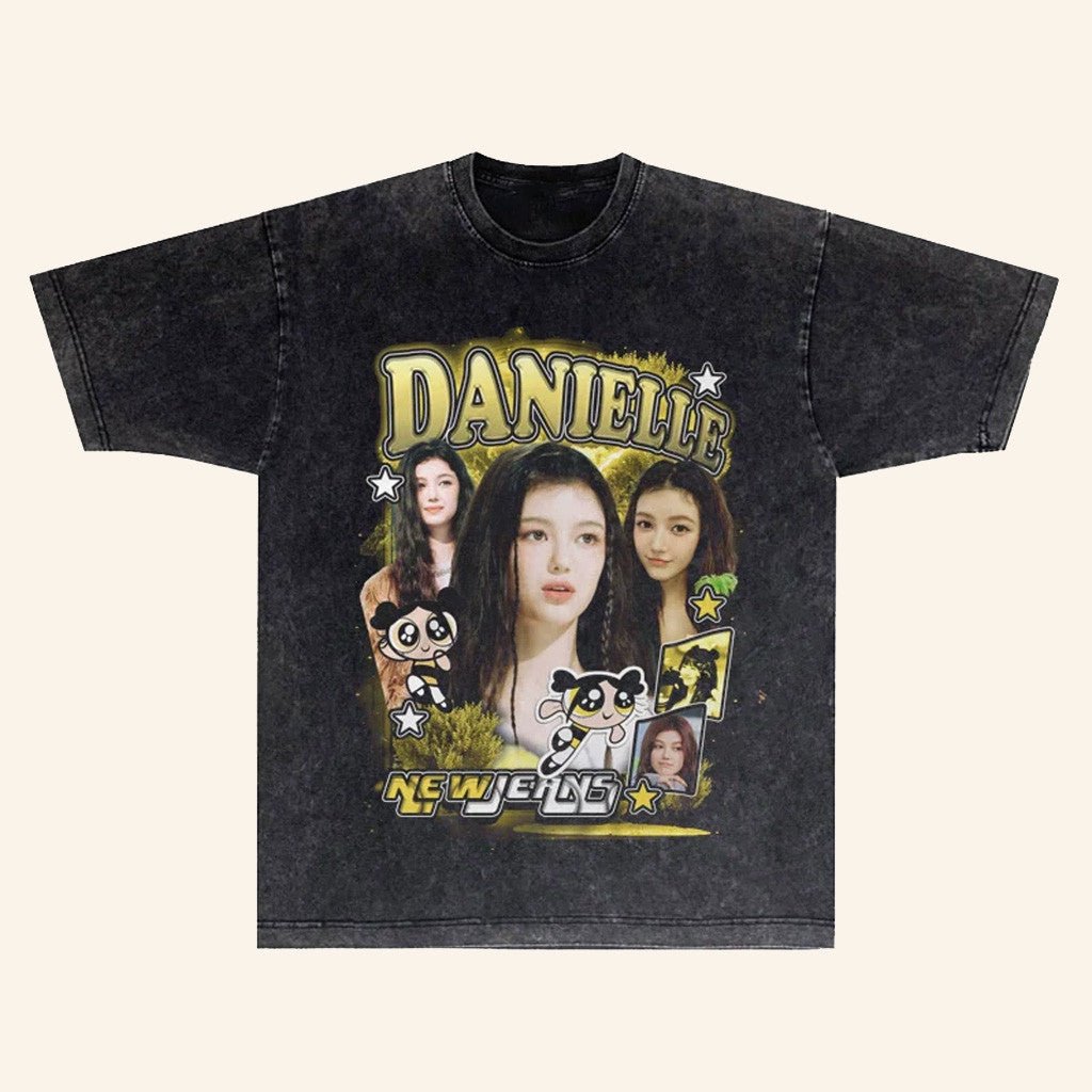 NewJeans Merch Member Vintage Band T-Shirt Danielle Shirt Gifts For Music Lovers - Lily Birch Market